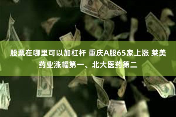 股票在哪里可以加杠杆 重庆A股65家上涨 莱美药业涨幅第一、北大医药第二