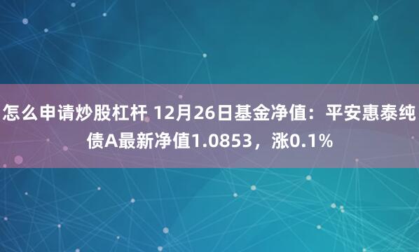 怎么申请炒股杠杆 12月26日基金净值：平安惠泰纯债A最新净值1.0853，涨0.1%